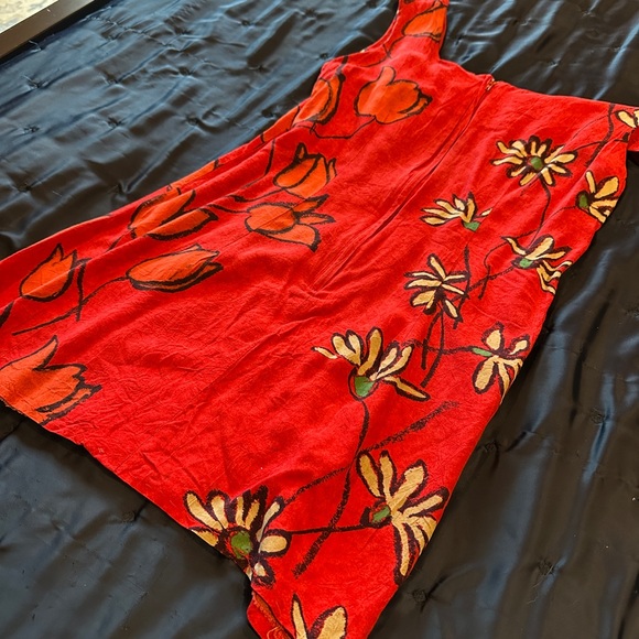 Red 60s Daisy Dress - Picture 7 of 7